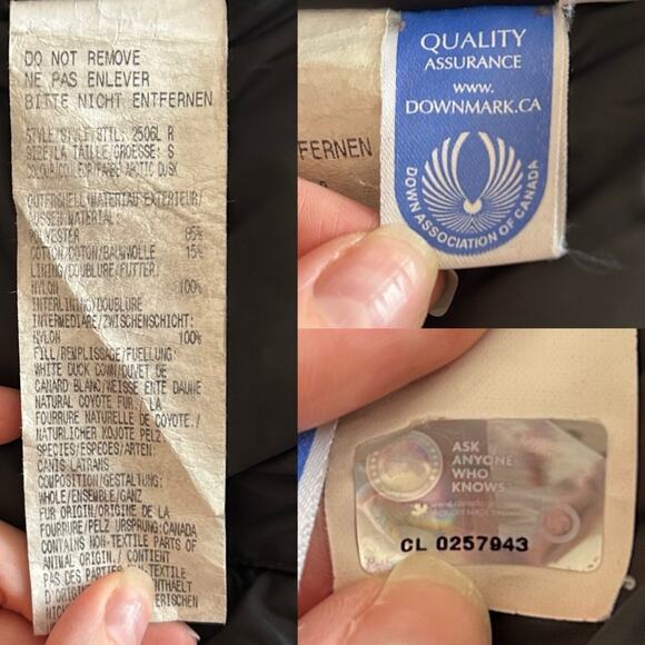 Canada Goose Kensington Parka Down Coat Jacket Purple Small Women’s - Picture 16 of 16